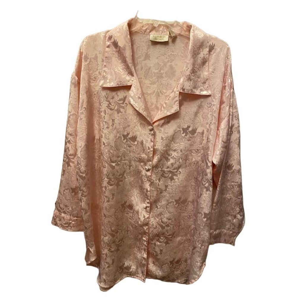 Victoria's Secret Gold‎ Label Pink Nightshirt Size M/L